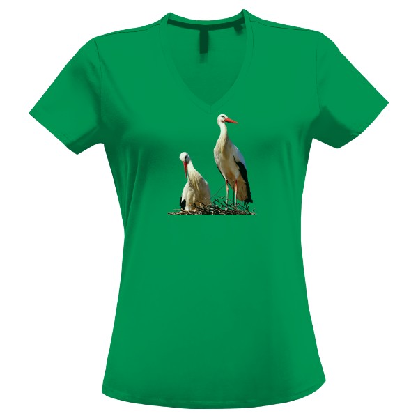 Tričko s potiskem Čápi