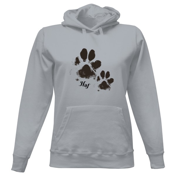 Dámská mikina s kapucí s potiskem Haf Haf