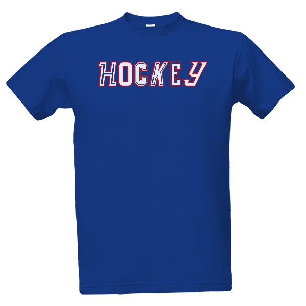 Tričko s potiskem Hockey nápis