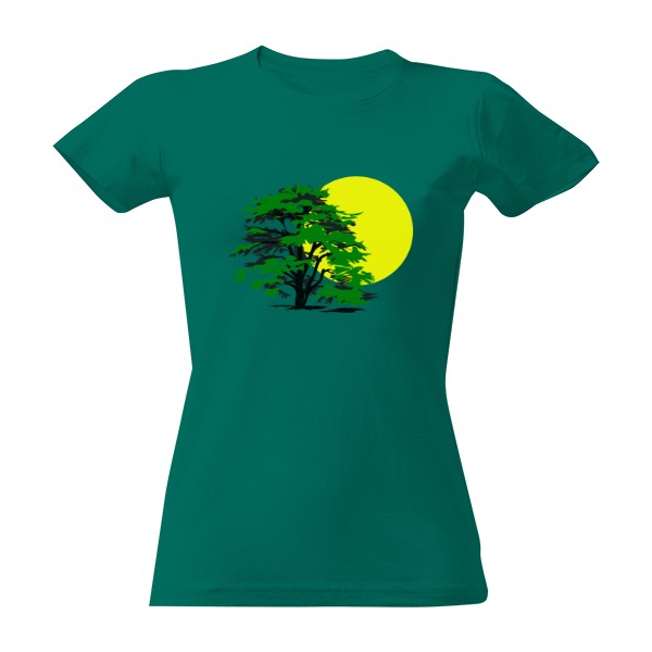 Tričko s potiskem Strom a sluníčko