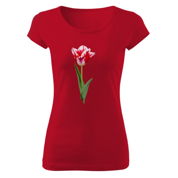 Tričko s potiskem Tulipán